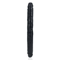 RealRock Slim Dubbele dildo - 35,6 cm - Zwart