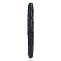RealRock Slim Dubbele dildo - 35,6 cm - Zwart, afbeelding 5
