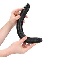 RealRock Slim Dubbele dildo - 35,6 cm - Zwart, afbeelding 7