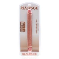 RealRock Slim Dubbele dildo - 35,6 cm - Flesh, afbeelding 2