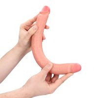 RealRock Slim Dubbele dildo - 35,6 cm - Flesh, afbeelding 7