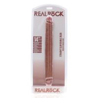RealRock Slim Dubbele dildo - 35,6 cm - Tan, afbeelding 2