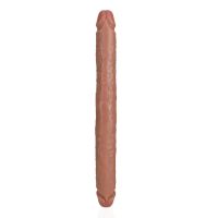 RealRock Slim Dubbele dildo - 35,6 cm - Tan, afbeelding 4