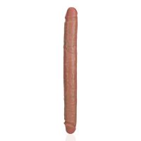 RealRock Slim Dubbele dildo - 35,6 cm - Tan, afbeelding 5