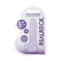 RealRock realistische dildo met ballen - 12,7 cm - Paars, afbeelding 5