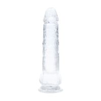 RealRock Oplaadbare LED Dildo met Zuignap - 15 cm - Transparant, afbeelding 4