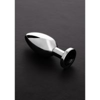 Steel Buttplug met juwelen - Groot - Variant 2
