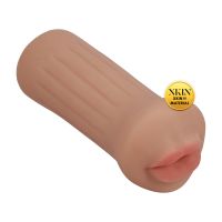 XKIN Raw - The Grip - Kleine TPE masturbator - 137g - Lichtbruin