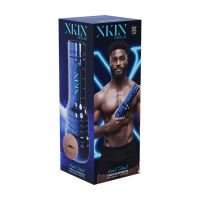 XKIN Metallix - Axel Steel - Torch masturbator - Mond - 570g - Blauw/Bruin, afbeelding 4