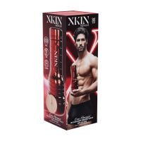 XKIN Metallix - Don Phoenix - Vibrerende torch masturbator met zuigkracht - Kont - 660g - Rood/Lichtbruin, afbeelding 2