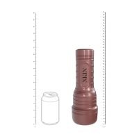 XKIN Metallix - Mila Desire - Vibrerende torch masturbator met zuigkracht - Kont - 660g - Rosé goud/Lichtbruin, afbeelding 5
