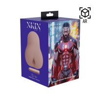 XKIN by Shots Superheroes Saber Vibrerende Masturbator - Bruin, afbeelding 2