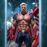 XKIN by Shots Superheroes Cumlander Vibrerende Masturbator - Flesh, afbeelding 5