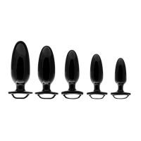 PerfectFitBrand Finger Grip Plug Starter Kit - Buttplug Set met Vingergreep - Zwart