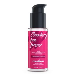 Crushious Glijmiddel op waterbasis - Aardbeiensmaak - 50 ml