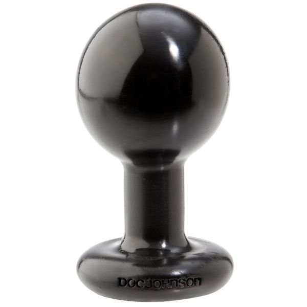 Doc Johnson The Classic - Ronde buttplug - Medium - Zwart