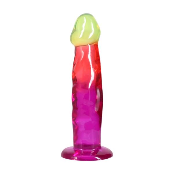 Doc Johnson Classic Dong - 19,1 cm - Regenboog