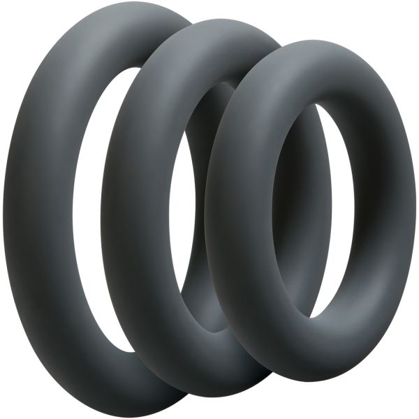 Doc Johnson dikke cockring set - Grijs