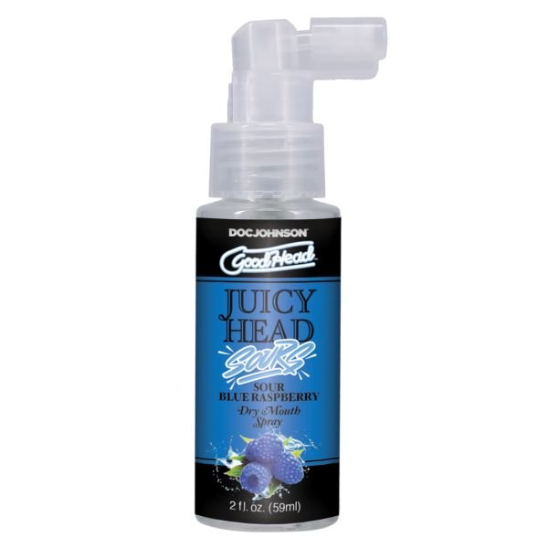 Doc Johnson Juicy Head - Spray tegen droge mond - Zure blauwe framboos - 59 ml