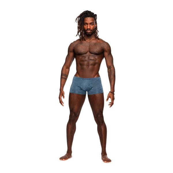 Male Power Inter-mingle mini short - L - Blauw