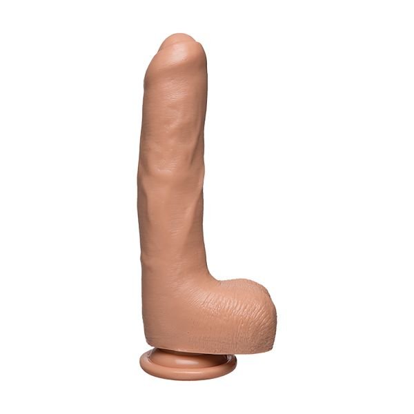 Doc Johnson Uncut D - Realistische FIRMSKYN dildo met ballen - 22 cm