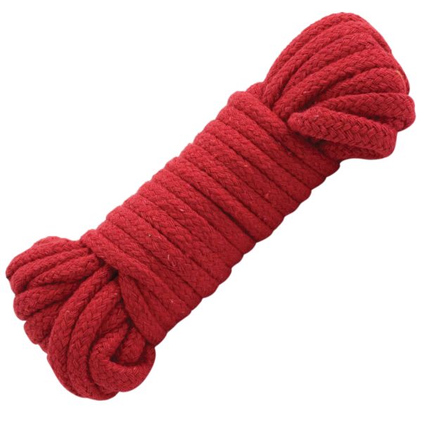 Doc Johnson Japanese katoen bondage touw - Rood