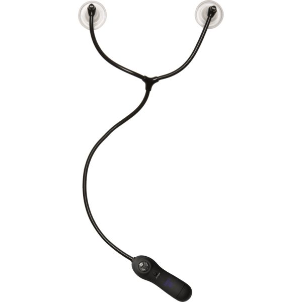 Doc Johnson Swell - Automatisch Vibrerende Tepelzuigcups - Zwart/Violet