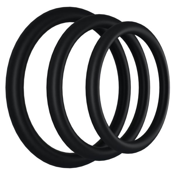 Doc Johnson Tri-Pack Rubber Gasket - Cockring set