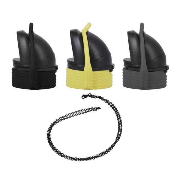 Doc Johnson EZ Top - Set van 3 - Zwart/Geel/Grijs