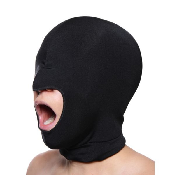 XR Brands Blow Hole - Spandex gezichtsmasker met open mond