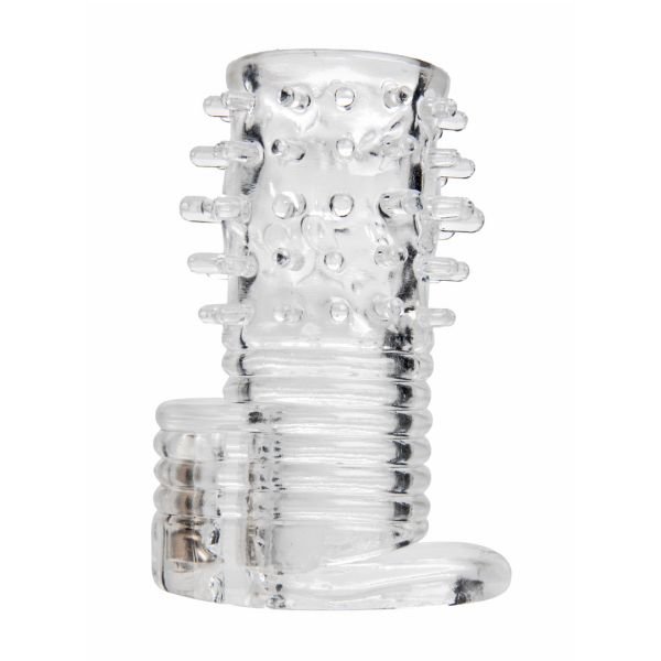 XR Brands Vibrerende erectie sleeve met structuur