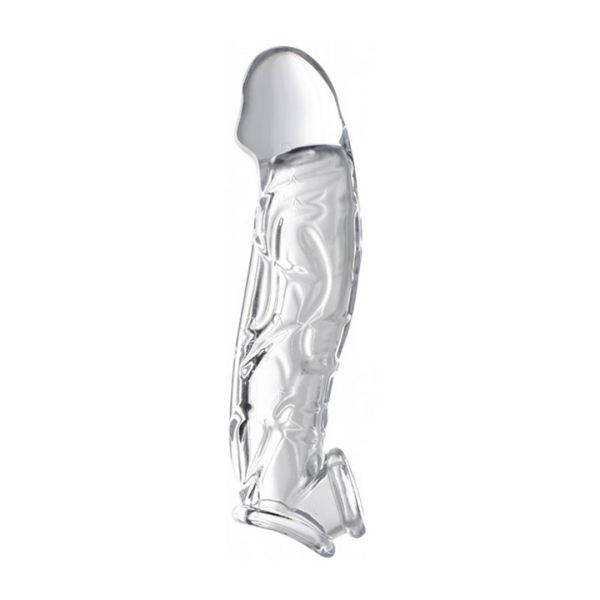 XR Brands Transparante penis sleeve - 5 cm