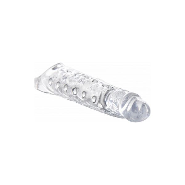XR Brands Transparante penis sleeve - 7,5 cm