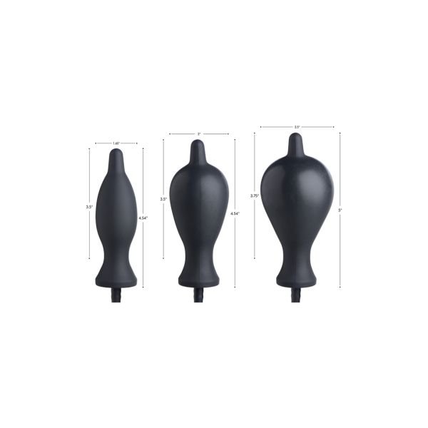 XR Brands Dark Inflator - Opblaasbare siliconen plug