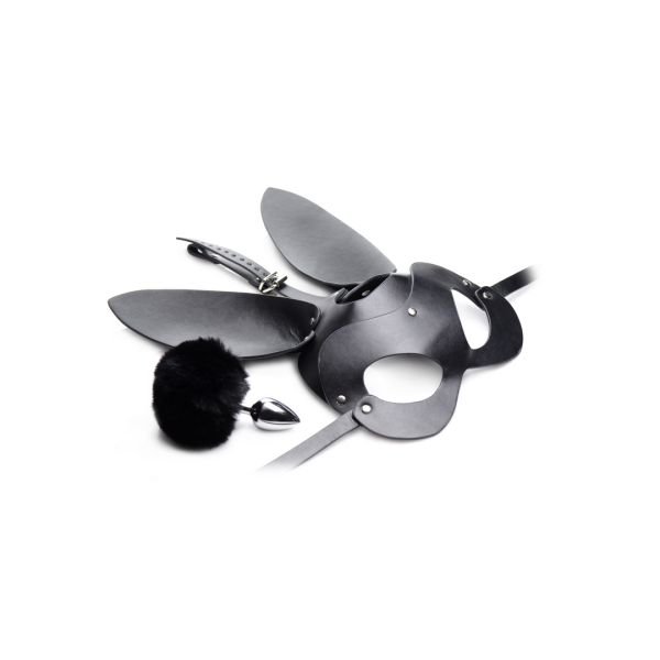 XR Brands Bunny Tail - Set met anaalplug en masker