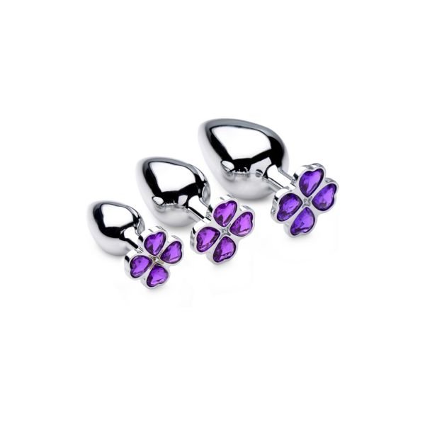XR Brands Violet Flower - Buttplug set - 3 stuks