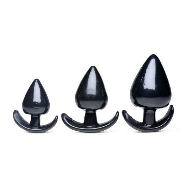 XR Brands Triple Spades - 3-delige anaalplug set