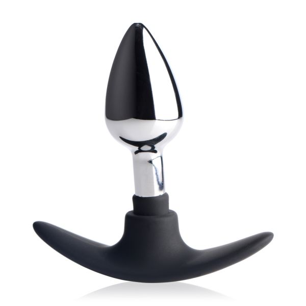 XR Brands Dark Invader - Metaal en siliconen buttplug - Small