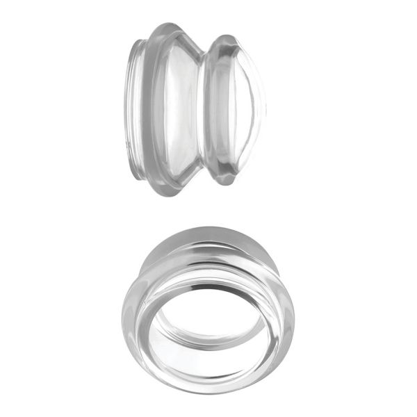 XR Brands Clear Plungers - Siliconen Tepelzuigers - S