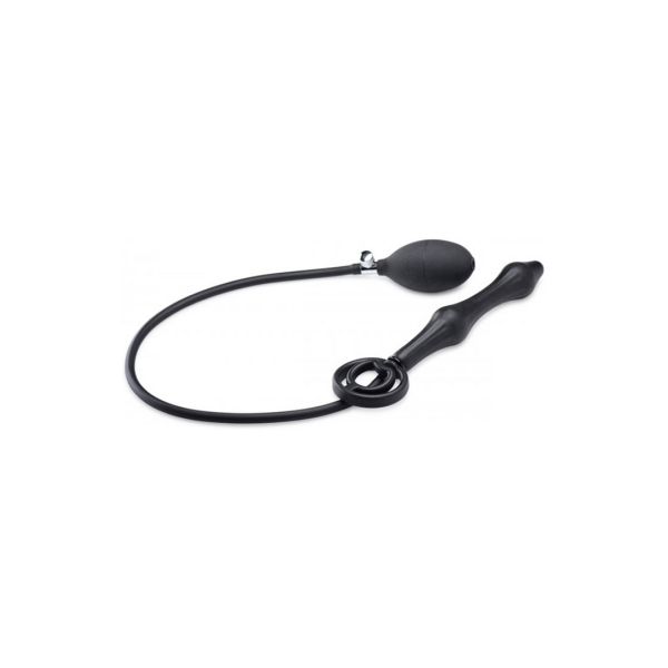 XR Brands Opblaasbare Siliconen Anaalplug + Cock & Ball Ring