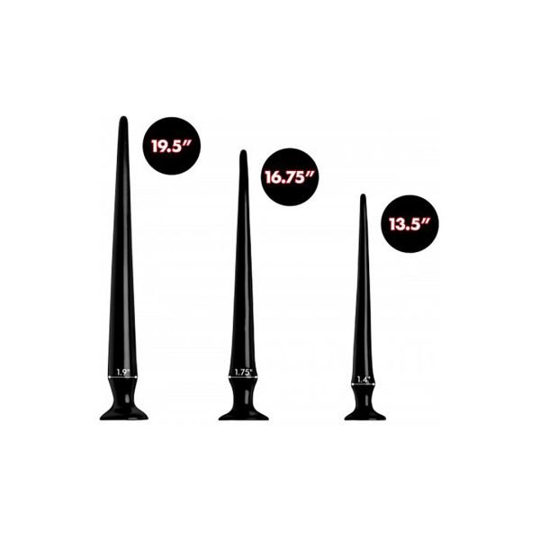 XR Brands Slanke Taps Toelopende Anal Hose Trainingsset