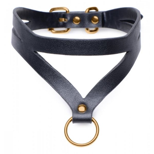 XR Brands Bondage Baddie - Halsband met O-ring