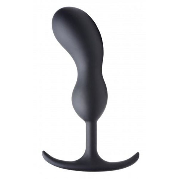 XR Brands Premium Siliconen Verzwaarde Prostaatplug - Large