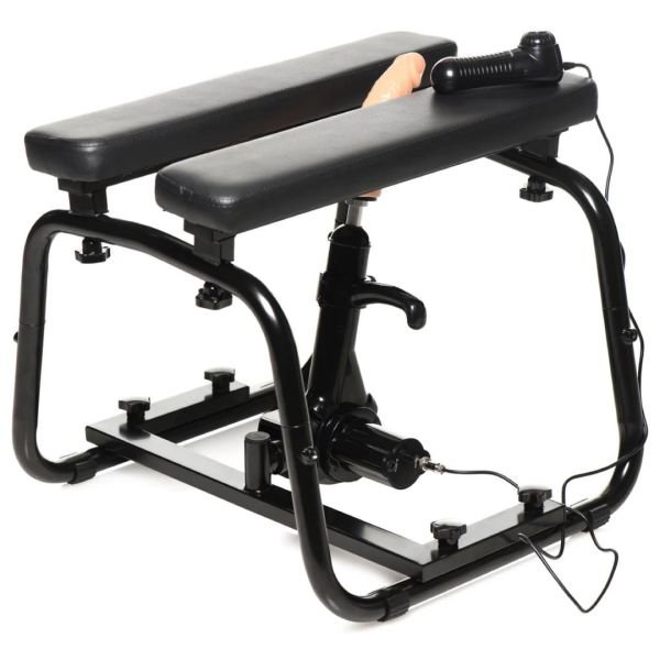 XR Brands Deluxe Bangin' Bench met Sexmachine - Zwart