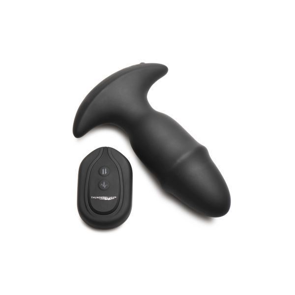 XR Brands Butt Slider - Siliconen buttplug met schuifring - Zwart