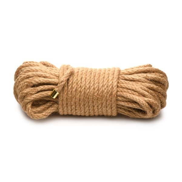 XR Brands Premium gevlochten jutetouw - 15,2 m