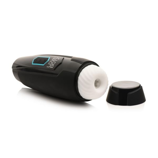 XR Brands The Milker Max - 14X stotende en vibrerende masturbator - Zwart