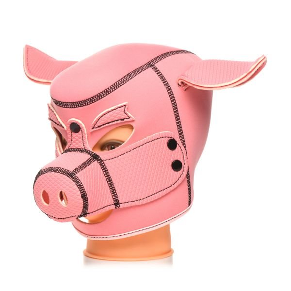 XR Brands Swine - Neopreen varkensmasker - Roze