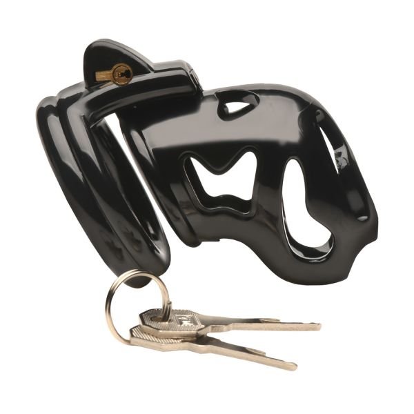 XR Brands Hard Stop - Kuisheidskooi met dubbele ring - Zwart