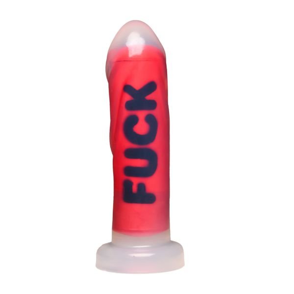 XR Brands FUCK - Siliconen dildo - Rood